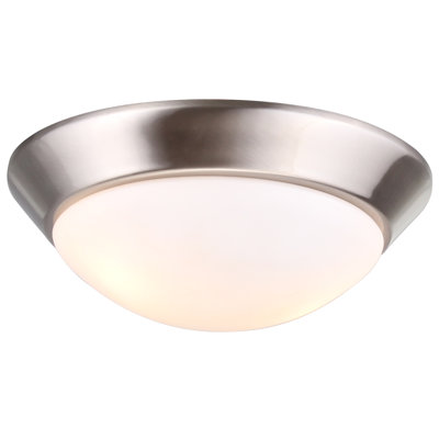 Ventilateur de plafond à luminaire bol 2 lumières