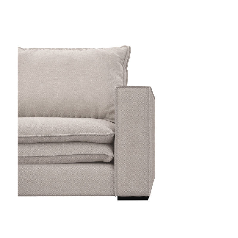 Aaron Right Corner Sofa, Taupe, Left Hand Facing