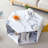 Hexagonal MDF Coffee Table, White Marbl Pattern Stickers, Multi-Hole Design To Give More Storage Space, Simple And Convenient Design Makes It Suitable For All Kinds Of Style Scenes. 25*21.6-1332669293