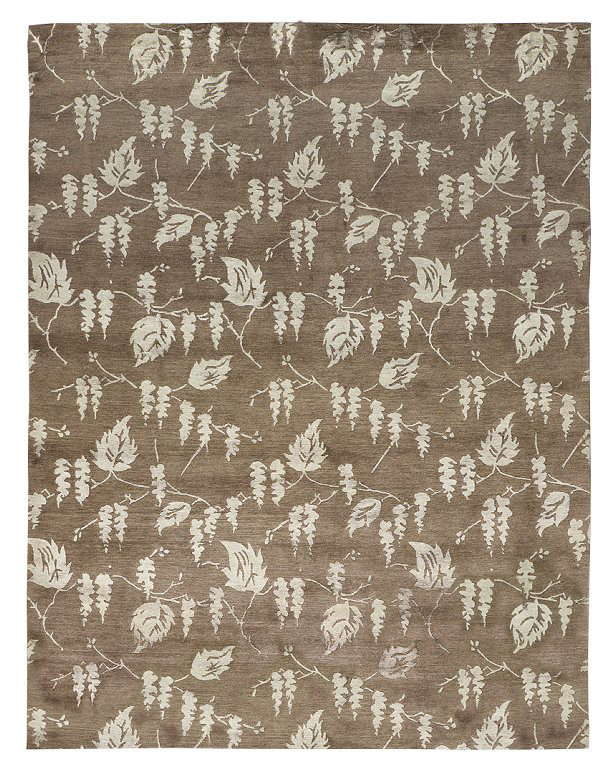 Deciduous Floral Indoor Rug, Rectangle 6' x 8'6"