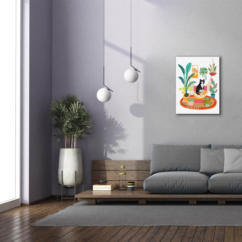 Toile épique «Urban Jungle Spring V2» par Mary Urban, 18 po x 26 po, H 34 po x l 26 po x P 1,5 po