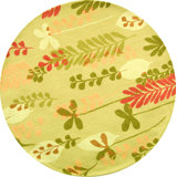 Tapis floral en laine épais crocheté à la main Berkley