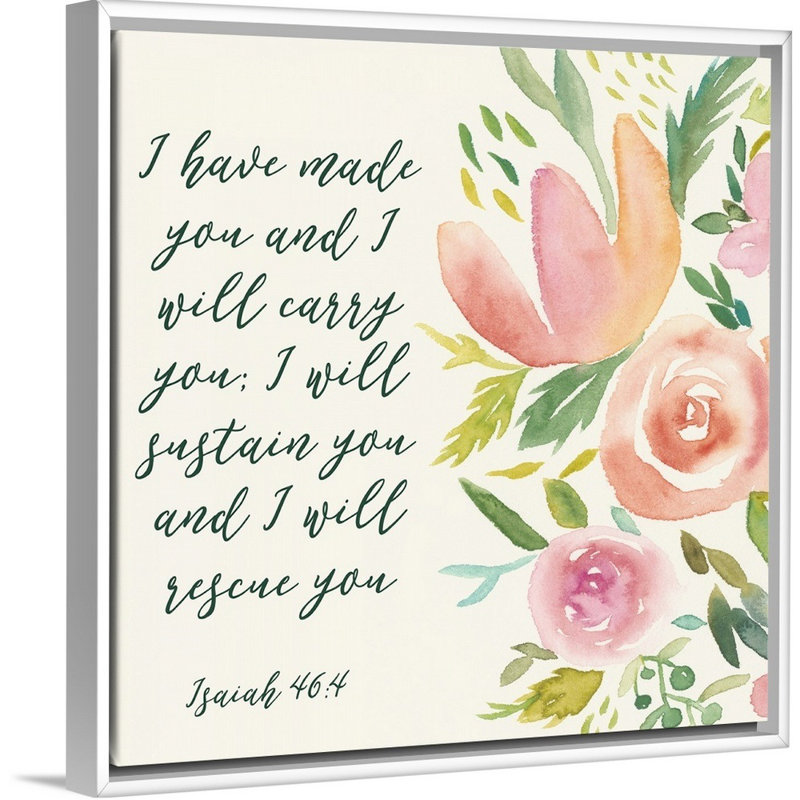 Grace On Grace I par Studio W - reproduction sur toile, H 25,7 po x l 25,7 po x P 1,75 po, Cadre blanc