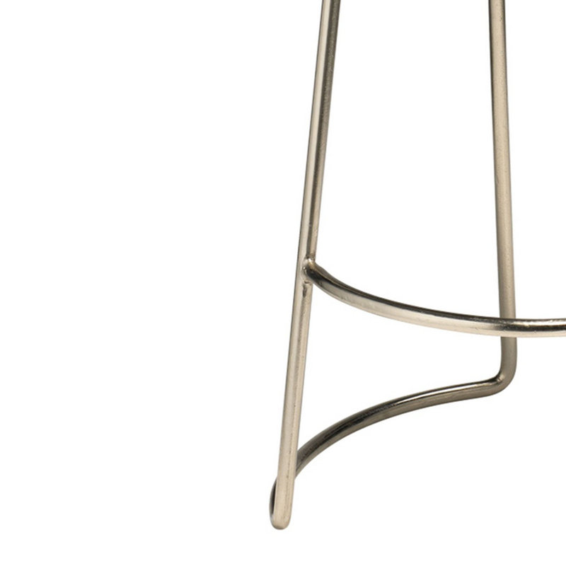 Tabouret de comptoir 25,5 po Calnie, Argent, gris, Tabouret de bar (siège d’une hauteur de 30 po)