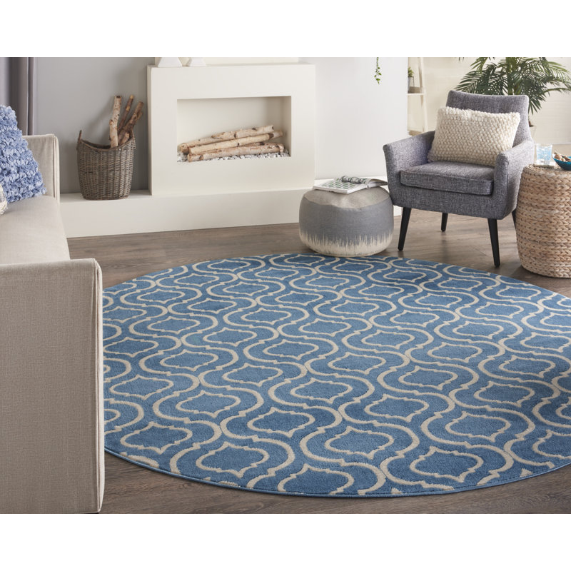 Tapis bleu Sheron, Rond 8 pi