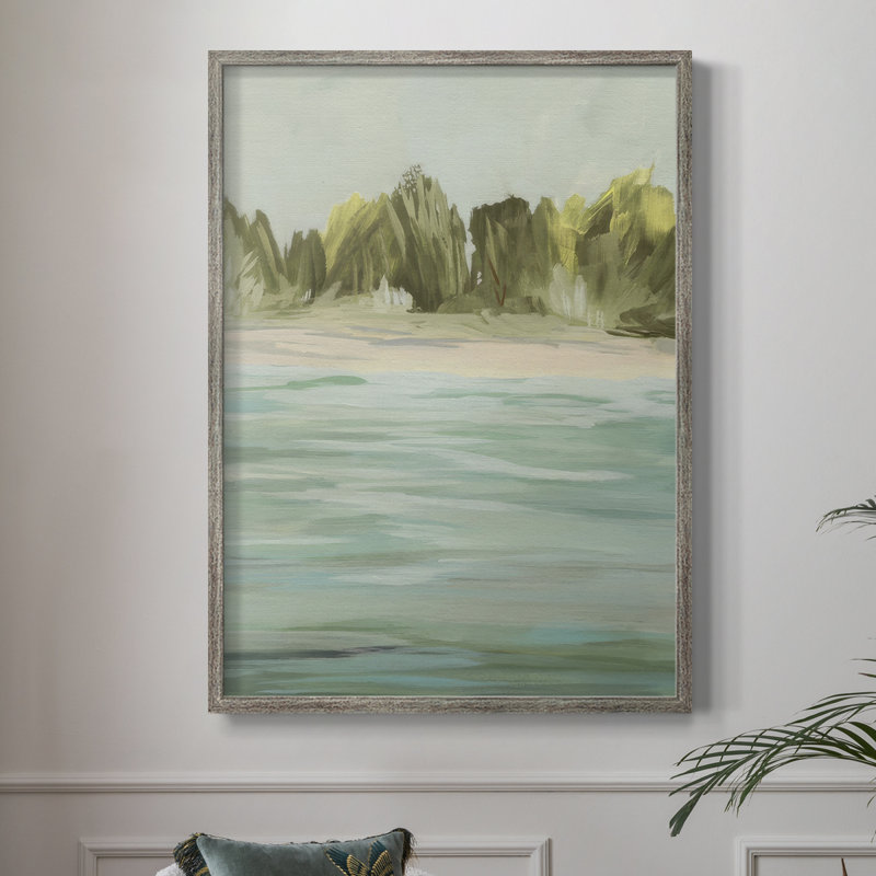 Offshore Horizon II, reproduction encadrée - bois massif, H 11 po x l 9 po