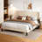 5-Piece Bedroom Furniture Set with Upholstered Platform Bed Frame, 2 Nightstands, 6-Drawer Dresser, and 5-Drawer Chest-121427234-121249845