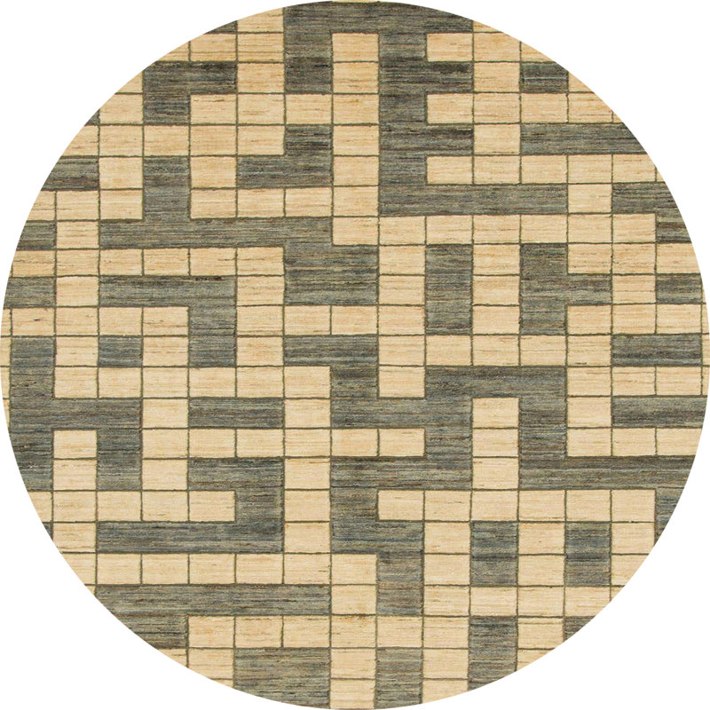 Abstract Indoor Rug, Round 3'