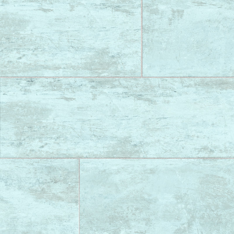 Habanera 11-7 / 8 po X 35 1/2 po Carreau de céramique cannelé, Bleu