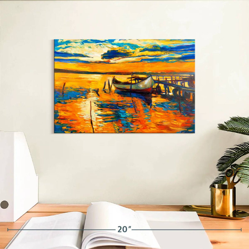 Mehar Fishing Boat, 8" H x 12" W