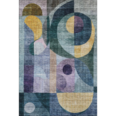 Premium Machine Washable Dimatteo AMF1118 Modern Rug