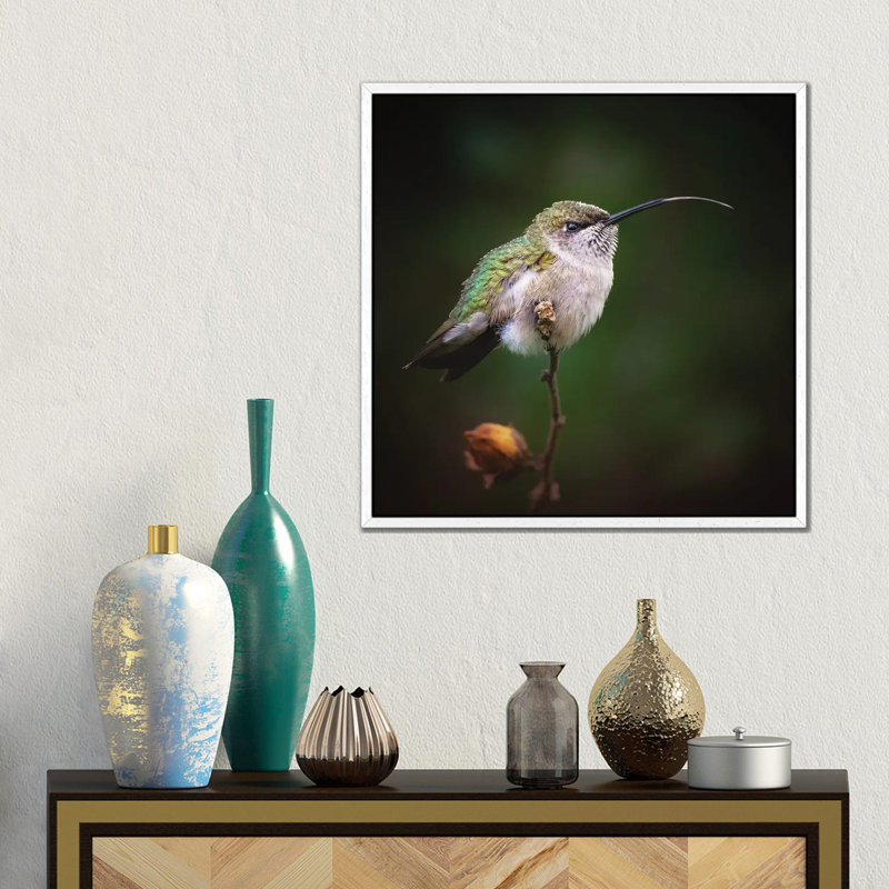 Shimmer 1 Piece Wall Art on Canvas, 45.72 cm H x 45.72 cm W, White Framed