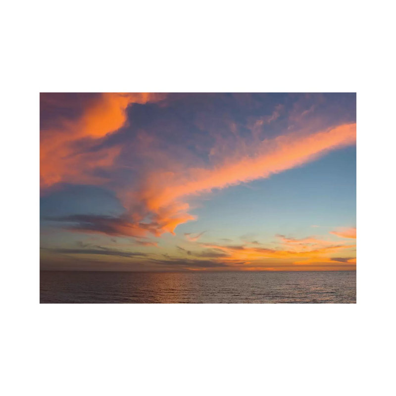 Atlantic Ocean at Sunset, Venice, Sarasota County, Florida, USA 1 Piece Wrapped Canvas Wall Art