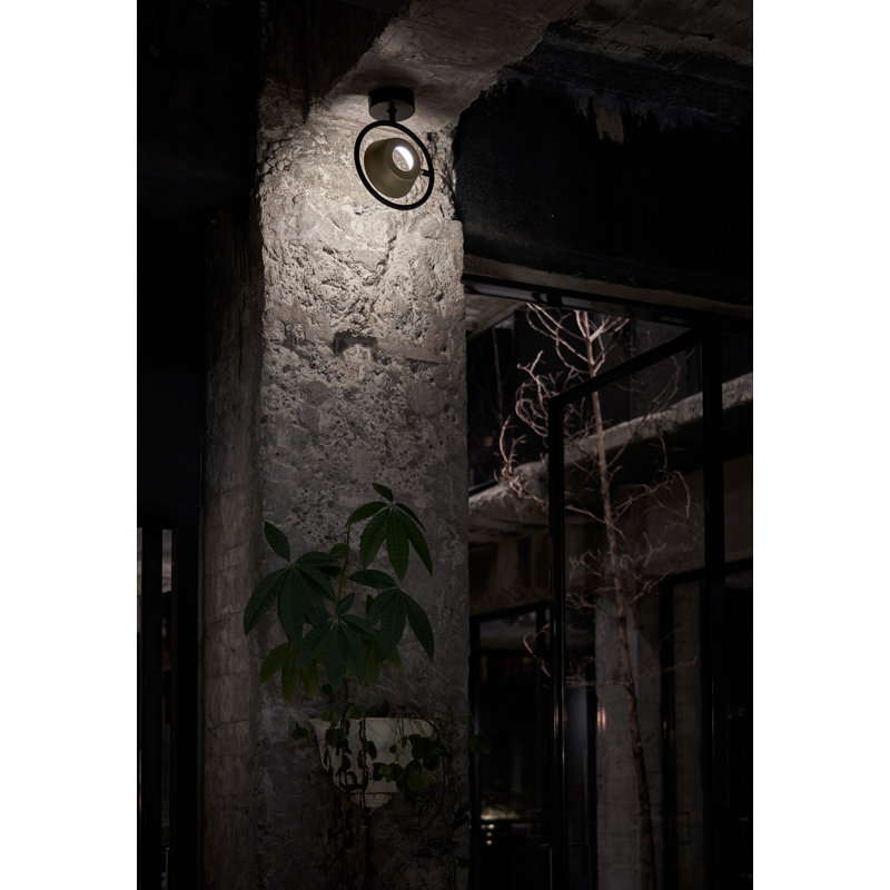 Olo Ring Wall Sconces, Matte Black, Black