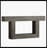 63" Wooden Console Table, Farmhouse 2-Tier Sofa Table Entryway Table