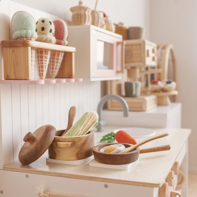 Ensemble de casseroles en acajou