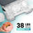 TASTELIFE 38 Lb. Daily Production Chewable Soft Portable Ice Maker, Nugget Ice, Low Noise, Self-Cleaning