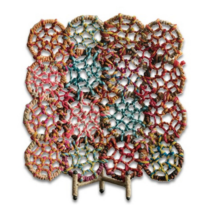 Panier en jute/métal