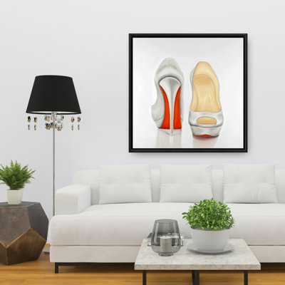 " Red And White Pumps "