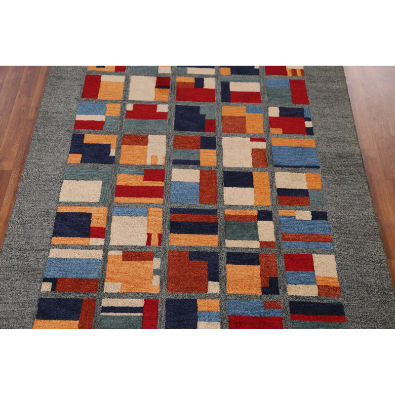 Tapis indien géométrique moderne
