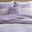 Courtepointe très grande / très grande taille en microfibre imprimée, trois motifs floraux, coussin en tissu froncé, tissu lavé à la machine, technique,