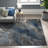 Aba Abstract Blue/Gray/Orange Area Rug-1300536239
