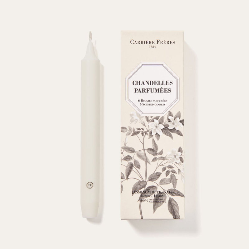 Scented Jasmine Taper Candle