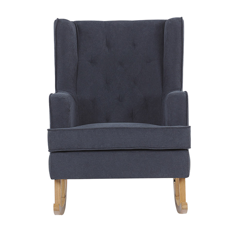 Olympia Upholstered Rocking Chair, Grey