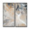 Marbre abstrait avec copie de l'espace VII - art mural moderne gris 2 panneaux