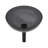 Bathroom Sink With Tempered Glass Pop-Up Drain In Grey, 15.86" X 5.29 Basin Grey Beautiful Drain, 15.86"X15.86"X5.29