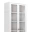 Armoires garde-manger en métal durables avec tablettes réglables, design blanc moderne pour la cuisine