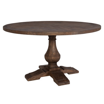 McKew Round Solid Wood Dining Table