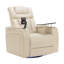 Fauteuil inclinable électrique de 270 po avec siège inclinable en cuir polyuréthane et plateau de table-1060565827