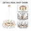 Lustre rond moderne en cristal 12 lumières