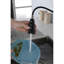 Robinet de cuisine noir mat à empreintes digitales, rétractable, fixation sur le comptoir à un trou, installation et utilisation simples avec robinet noir, montage, poignée, fonctionnement facile-897452640