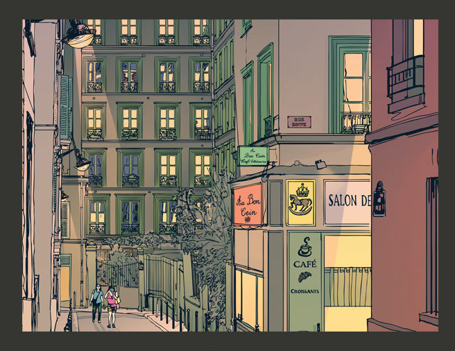 Breakfast in Paris 1.93m x 250cm Wallpaper, 1.93m L x 250cm W