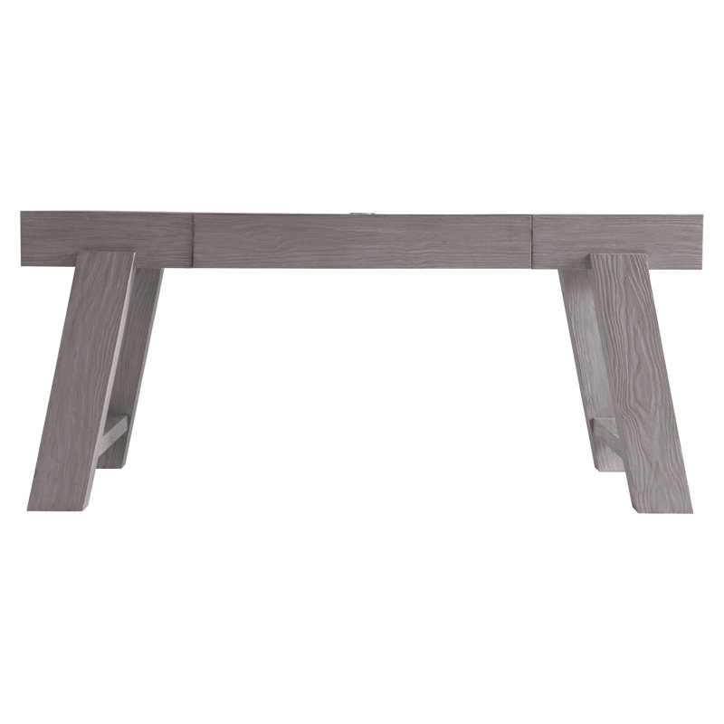 Trianon Contemporary Solid Wood Writing Desk with USB Port, Beige