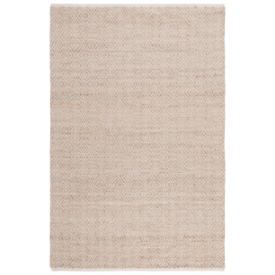 Tapis beige en jute / coton Janeski