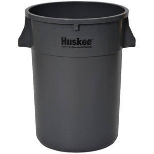 Huskee Plastic Open Kitchen Trash Can