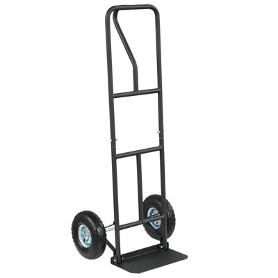 Chariot à main robuste de 660 lb avec plaque de nez pliable Costway