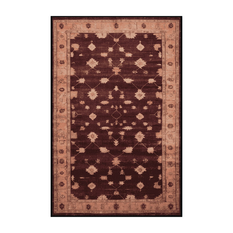 Tapis noir surteint lavable à la machine, Rectangle 8 pi x 12 pi