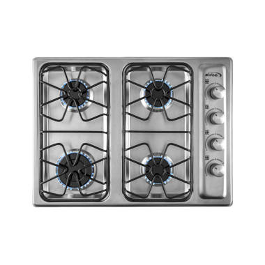 2 Burner LPG Gas Stove With Tempered Glass For RV