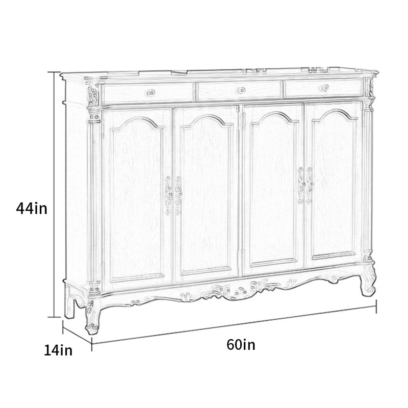 Armoire de rangement pour chaussures en bois massif 28 paires