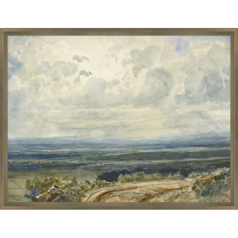 «Sun Ray Landscape», reproduction encadrée