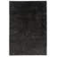 Linen Solid Area Rug in Charcoal