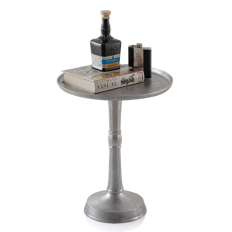 Evyl End Table, Silver