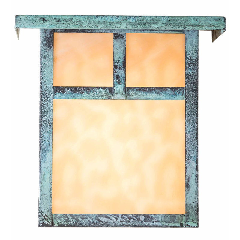 Plafonnier encastré d’extérieur Youngblood, Brun artisanal, Beige Iridized
