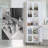 Corner Cabinet with Adjustable Shelves,Storage for Entryway,Bathroom Bedroom,Dining Room,Living Room,and Office