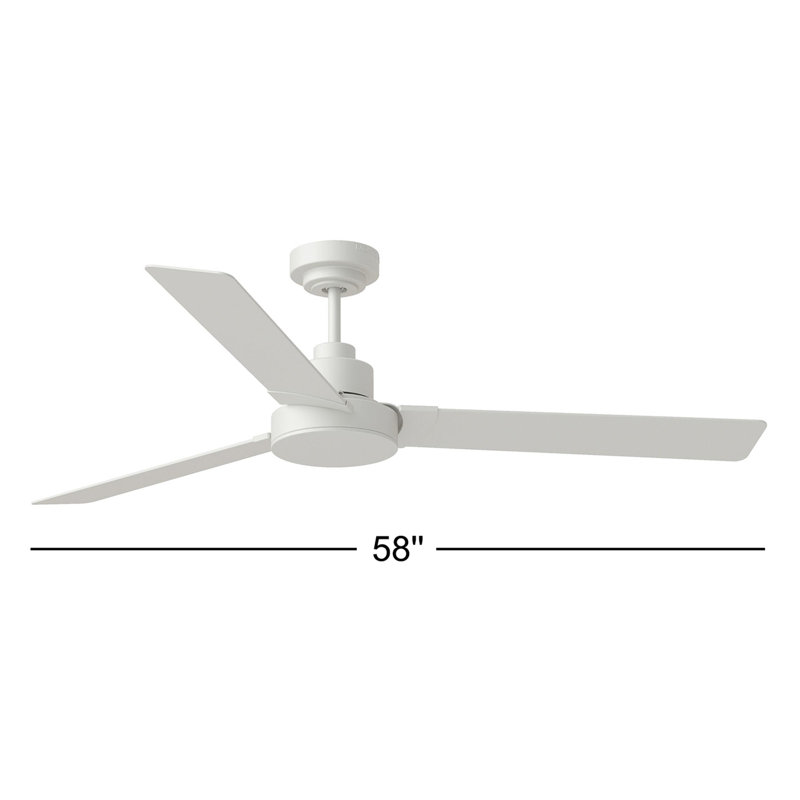 Marra 58'' Ceiling Fan, Midnight Black