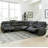 Pul Upholstered Power Reclining L-Shaped Sectional Symmetrical-91377129